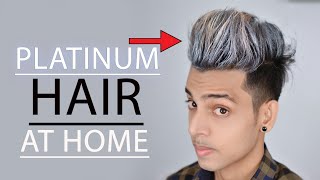 Platinum Silver Gray Hair Color At Home ☆ SAYAN ☆How To Use Color Hair Wax [upl. by Mace]