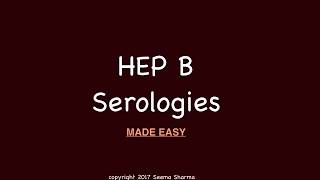 Hepatitis B Serologies Made Easy [upl. by Lavicrep]