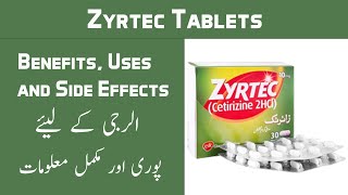 Zyrtec Tablet Benefits Uses And Side Effects In UrduHindi  HealthServ Pharmacy [upl. by Phoebe466]