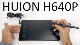 50 Graphic Tablet with 8192 levels  Huion H640P Review [upl. by Anayra161]