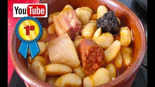 ☑️ FABADA ASTURIANA CASERA  RECETA TRADICIONAL ❤️ 🧡 💛 [upl. by Gnoy]