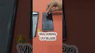 Vivo v40 Pro Uv Tempered Glass ￼Quick Paste 1Min Edge To Edge Protector No Border [upl. by Llertak]