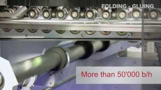 BOBST hot foil stamping die cutting and foldinggluing process for the folding carton industry [upl. by Dielu678]