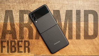 Samsung Galaxy Z Flip 3 Aramid Fiber Case Review FAVORITE CASE [upl. by Ross]