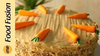 Carrot Cake Recipe By Food Fusion [upl. by Annawaj]