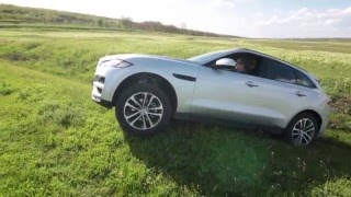 The new Jaguar F PACE in offroad PiataAutomd [upl. by Landa]