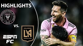 🚨 2 HUGE ASSISTS FOR MESSI 🚨 Inter Miami vs LAFC  MLS Highlights  ESPN FC [upl. by Irmine67]