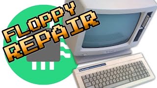 Amstrad PCW 8256 reparación disquetera  Teardown amp Floppy drive repair [upl. by Fadden]