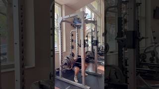 High Bar Squat 4 reps at 395lbs [upl. by Htilil750]