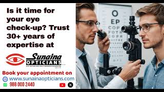 Free eye test Sunaina Opticians pvt Ltd [upl. by Cesya]