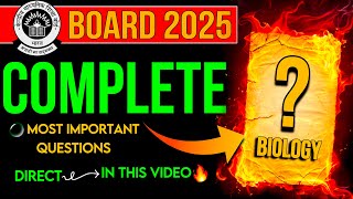 🔥 Class 12 Biology Important Questions for CBSE Board 2025  HighScoring Tips 📝  BOARDS2025 [upl. by Rubenstein]