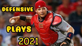 Yadier Molina  Defensive Highlights  2021 [upl. by Neomah]