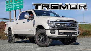 2022 Ford F250 Platinum TREMOR Review Exterior Interior Tech [upl. by Hteazile]