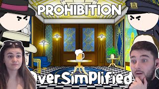 British Couple Reacts to Prohibition  OverSimplified [upl. by Akinas574]