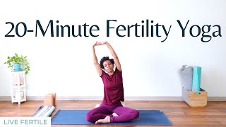 20Minute Yoga for Fertility  Embody Fertility Yoga Sequence [upl. by Orion664]