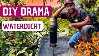 DIY DRAMA Leer zelf hoe je een rookgasafvoer waterdicht maakt op een dak [upl. by Hadeehsar]