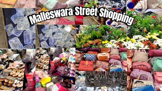 Street Shopping 🛍️🛒 at Malleshwaram  Fashion finds  New designs at cheap price [upl. by Anialeh]