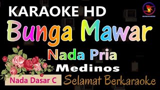 Karaoke Bunga Mawar  Medinos Ver EPR  Nada Pria C  HD  Nada Rendah [upl. by Asfah]