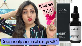 I tried Minimalist Hair Growth Actives 18 for 8 Weeks Review after 2 Months [upl. by Ahsekat301]