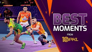 Best moments from PKL Season 10  Pro Kabaddi League [upl. by Nethsa292]