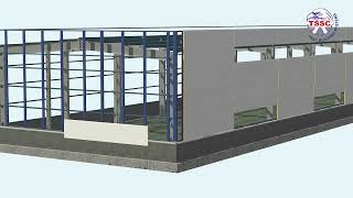 Animation of TSSC ISOWALL Panel System [upl. by Atilemrac]