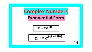 EXPONENTIAL FORM OF COMPLEX NUMBERS [upl. by Akehsar]