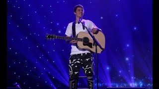 Justin Bieber  quotCold Waterquot acoustic  The Ellen Show December 2016 [upl. by Odlauso]