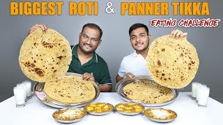 PANEER TIKKA amp ROTI EATING CHALLENGE  Punjabi Sabji amp Roti Eating Competition  Food Challenge [upl. by Ymereg]