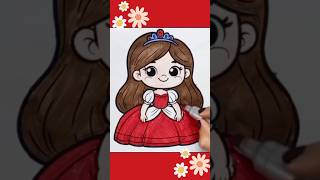 Christmas Princess🎄❤️👑 glitter glitterdress colorfulcreativekids christmas princess color [upl. by Kauffmann]