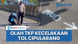 Polisi Olah TKP Kecelakaan Tol Cipularang KM 92 Dugaan Penyebab Tabrakan Karambol Lalin Dialihkan [upl. by Grayce]