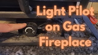 How to Light Pilot on Gas Fireplace [upl. by Georgiana174]