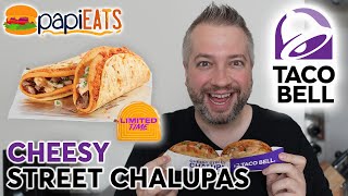 Taco Bell Cheesy Street Chalupas amp Jalapeno Ranch Nacho Fries [upl. by Ollopa]