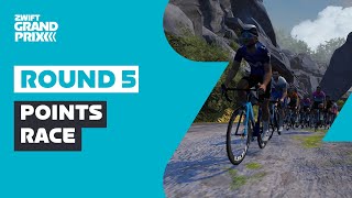 Zwift Grand Prix  Round 5 Men ZRL  Points Race [upl. by Vita882]