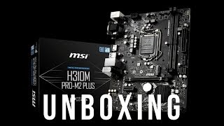 Unboxing Motherboard MSI H310M M2 PLUS [upl. by Ecirtram935]