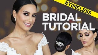 MI MAQUILLAJE Y PEINADO DE NOVIA  BRIDAL MAKEUP TUTORIAL  PAU FLORENCIA [upl. by Lewap]