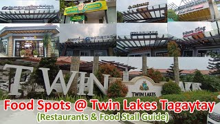 Where to EAT in Twin Lakes Tagaytay Restaurants amp Food Stall Guide [upl. by Ahseek]