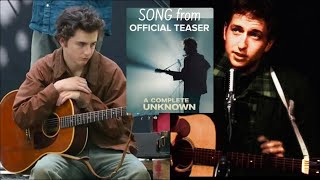 Timothée Chalamet sings HARD RAIN as Bob Dylan in biopic A COMPLETE UNKNOWN  TimmyZimmy Mashup [upl. by Carlina488]