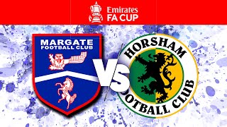 HIGHLIGHTS  FA Cup 3QR  Margate FC v Horsham FC H [upl. by Reynard634]