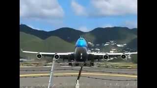 Crazy St Maarten 747 Takeoff [upl. by Llenwahs710]