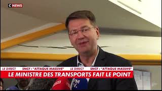 ministre des Transports fait le point sur la situation du réseau ferroviaire en direct sur CNEWS [upl. by Amzu]