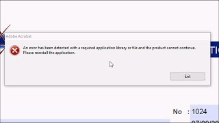 How to Fix Acrobat XI Pro Error quotAn error has been detected with a required application library quot [upl. by Elleirad166]