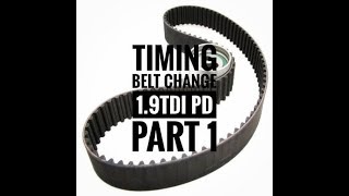 How to change timing belt without timing tools 19TDI PD  PART 1 [upl. by Llednav]