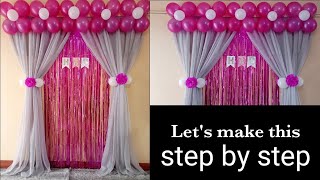 Birthday decoration ideas at home [upl. by Dlorad]