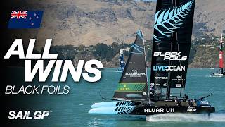 New Zealand  ALL SEASON 4 FINAL RACE WINS 🇳🇿  SailGP [upl. by Scammon]