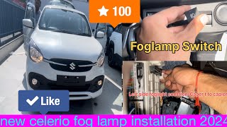 celerio 2024 new model fog lamp installation👍celerio2024 foglight conction [upl. by Targett]