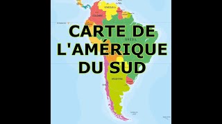 CARTE DE LAMÉRIQUE DU SUD [upl. by Mchugh923]