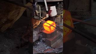 Shaping RedHot Steel Blocks – Satisfying Compression amp Forging Process [upl. by Dnalrag]