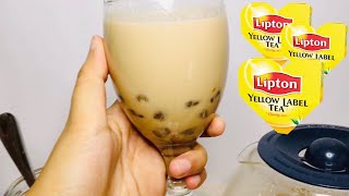 Homemade Milktea using Lipton Tea Bags  Quick and Easy [upl. by Adnilym]