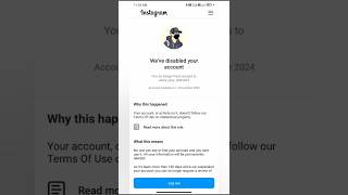 how to fix we disabled your account instagram  we disabled your account Instagram problem fix 2024 [upl. by Meagan]