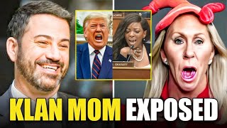 Jimmy Kimmel amp Jasmine Crockett EXPOSE MTG’s Creepy Behaviour Trump LOSES IT [upl. by Cullan437]